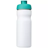   Baseline® Plus 650 ml flip lid sport bottle, HDPE Plastic, PP Plastic, White,Aqua