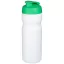 Baseline® Plus 650 ml flip lid sport bottle, HDPE Plastic, PP Plastic, White,Green  