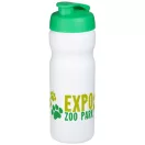 Baseline® Plus 650 ml flip lid sport bottle, HDPE Plastic, PP Plastic, White,Green  