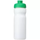 Baseline® Plus 650 ml flip lid sport bottle, HDPE Plastic, PP Plastic, White,Green  