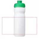 Baseline® Plus 650 ml flip lid sport bottle, HDPE Plastic, PP Plastic, White,Green  