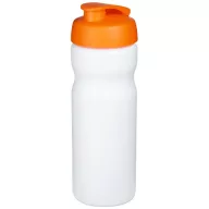   Baseline® Plus 650 ml flip lid sport bottle, HDPE Plastic, PP Plastic, White,Orange  
