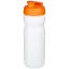 Baseline® Plus 650 ml flip lid sport bottle, HDPE Plastic, PP Plastic, White,Orange  