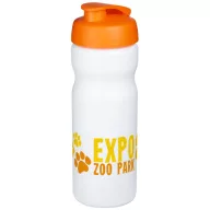   Baseline® Plus 650 ml flip lid sport bottle, HDPE Plastic, PP Plastic, White,Orange  