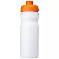   Baseline® Plus 650 ml flip lid sport bottle, HDPE Plastic, PP Plastic, White,Orange  