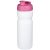Baseline® Plus 650 ml flip lid sport bottle, HDPE Plastic, PP Plastic, White,Pink  