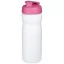 Baseline® Plus 650 ml flip lid sport bottle, HDPE Plastic, PP Plastic, White,Pink  
