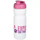 Baseline® Plus 650 ml flip lid sport bottle, HDPE Plastic, PP Plastic, White,Pink  