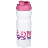   Baseline® Plus 650 ml flip lid sport bottle, HDPE Plastic, PP Plastic, White,Pink  