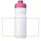 Baseline® Plus 650 ml flip lid sport bottle, HDPE Plastic, PP Plastic, White,Pink  