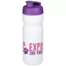 Baseline® Plus 650 ml flip lid sport bottle, HDPE Plastic, PP Plastic, White,Purple  