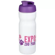   Baseline® Plus 650 ml flip lid sport bottle, HDPE Plastic, PP Plastic, White,Purple  