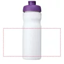 Baseline® Plus 650 ml flip lid sport bottle, HDPE Plastic, PP Plastic, White,Purple  
