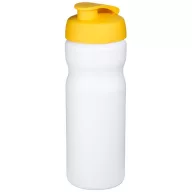   Baseline® Plus 650 ml flip lid sport bottle, HDPE Plastic, PP Plastic, White,Yellow  