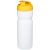 Baseline® Plus 650 ml flip lid sport bottle, HDPE Plastic, PP Plastic, White,Yellow  