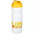 Baseline® Plus 650 ml flip lid sport bottle, HDPE Plastic, PP Plastic, White,Yellow  