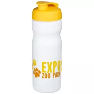   Baseline® Plus 650 ml flip lid sport bottle, HDPE Plastic, PP Plastic, White,Yellow  