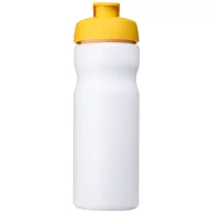   Baseline® Plus 650 ml flip lid sport bottle, HDPE Plastic, PP Plastic, White,Yellow  