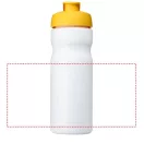 Baseline® Plus 650 ml flip lid sport bottle, HDPE Plastic, PP Plastic, White,Yellow  
