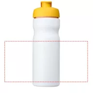   Baseline® Plus 650 ml flip lid sport bottle, HDPE Plastic, PP Plastic, White,Yellow  
