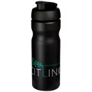 Baseline® Plus 650 ml flip lid sport bottle, HDPE Plastic, PP Plastic,  solid black