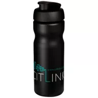   Baseline® Plus 650 ml flip lid sport bottle, HDPE Plastic, PP Plastic,  solid black