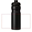 Baseline® Plus 650 ml flip lid sport bottle, HDPE Plastic, PP Plastic,  solid black