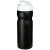 Baseline® Plus 650 ml flip lid sport bottle, HDPE Plastic, PP Plastic,  solid black,White