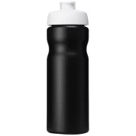   Baseline® Plus 650 ml flip lid sport bottle, HDPE Plastic, PP Plastic,  solid black,White