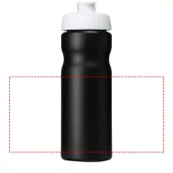   Baseline® Plus 650 ml flip lid sport bottle, HDPE Plastic, PP Plastic,  solid black,White