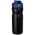 Baseline® Plus 650 ml flip lid sport bottle, HDPE Plastic, PP Plastic,  solid black,Blue