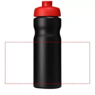   Baseline® Plus 650 ml flip lid sport bottle, HDPE Plastic, PP Plastic,  solid black,Red  