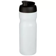   Baseline® Plus 650 ml flip lid sport bottle, HDPE Plastic, PP Plastic, Transparent, solid black