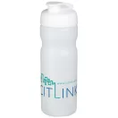 Baseline® Plus 650 ml flip lid sport bottle, HDPE Plastic, PP Plastic, Transparent,White