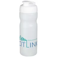   Baseline® Plus 650 ml flip lid sport bottle, HDPE Plastic, PP Plastic, Transparent,White