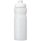 Baseline® Plus 650 ml flip lid sport bottle, HDPE Plastic, PP Plastic, Transparent,White