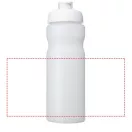 Baseline® Plus 650 ml flip lid sport bottle, HDPE Plastic, PP Plastic, Transparent,White