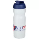 Baseline® Plus 650 ml flip lid sport bottle, HDPE Plastic, PP Plastic, Transparent,Blue