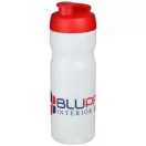 Baseline® Plus 650 ml flip lid sport bottle, HDPE Plastic, PP Plastic, Transparent,Red  