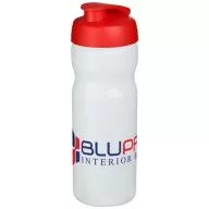   Baseline® Plus 650 ml flip lid sport bottle, HDPE Plastic, PP Plastic, Transparent,Red  