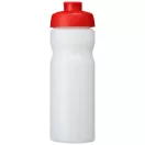 Baseline® Plus 650 ml flip lid sport bottle, HDPE Plastic, PP Plastic, Transparent,Red  