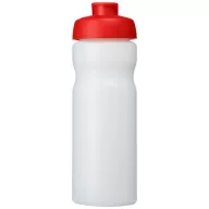   Baseline® Plus 650 ml flip lid sport bottle, HDPE Plastic, PP Plastic, Transparent,Red  