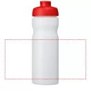 Baseline® Plus 650 ml flip lid sport bottle, HDPE Plastic, PP Plastic, Transparent,Red  