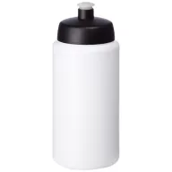   Baseline® Plus grip 500 ml sports lid sport bottle, HDPE Plastic, PP Plastic, White, solid black
