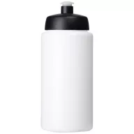   Baseline® Plus grip 500 ml sports lid sport bottle, HDPE Plastic, PP Plastic, White, solid black