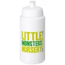 Baseline® Plus grip 500 ml sports lid sport bottle, HDPE Plastic, PP Plastic, White