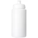 Baseline® Plus grip 500 ml sports lid sport bottle, HDPE Plastic, PP Plastic, White