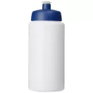 Baseline® Plus grip 500 ml sports lid sport bottle, HDPE Plastic, PP Plastic, White,Blue