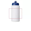 Baseline® Plus grip 500 ml sports lid sport bottle, HDPE Plastic, PP Plastic, White,Blue