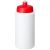 Baseline® Plus grip 500 ml sports lid sport bottle, HDPE Plastic, PP Plastic, White,Red  